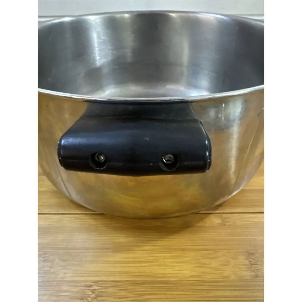Vintage Farberware 6 Qt Stock Pot Lid Bronx NY USA Stainless Steel Aluminum Clad
